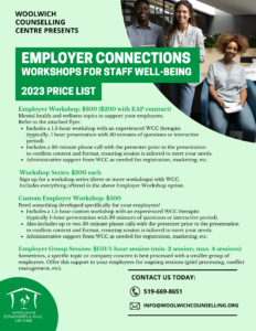 Workshops Price List